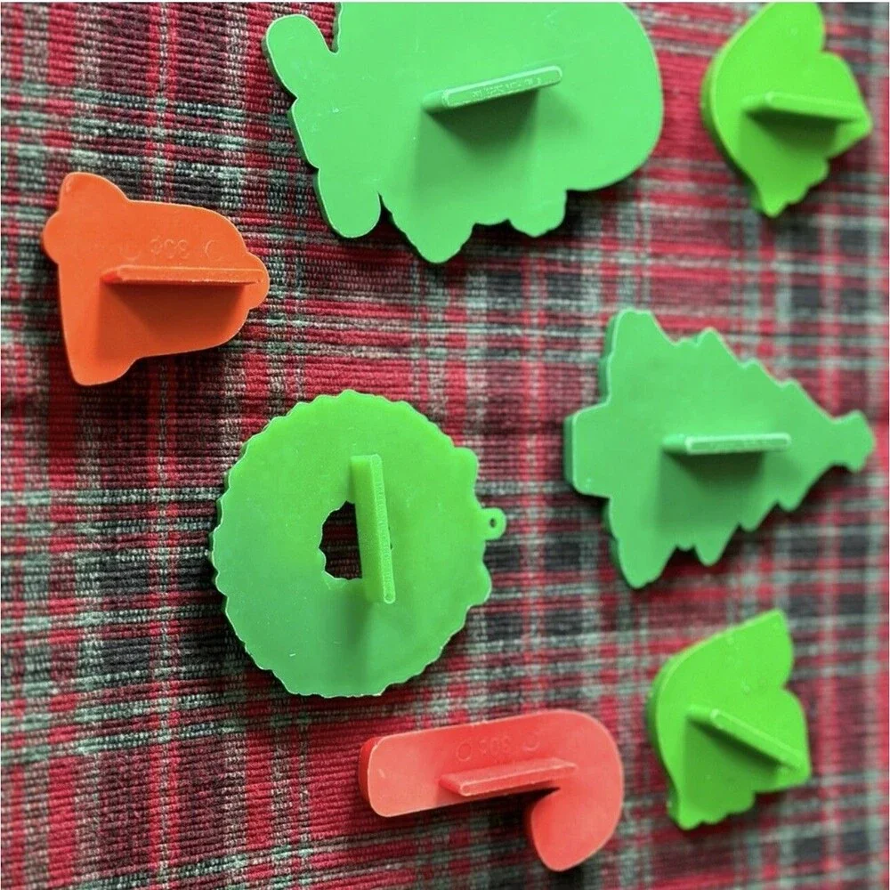 Vintage 1980s Hallmark Cards Christmas Cookie Cutters Set of 7 Santa Dove